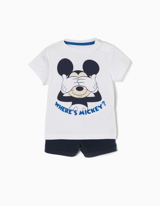 Conjunto T-shirt e Cal&ccedil;&otilde;es Mickey Mouse