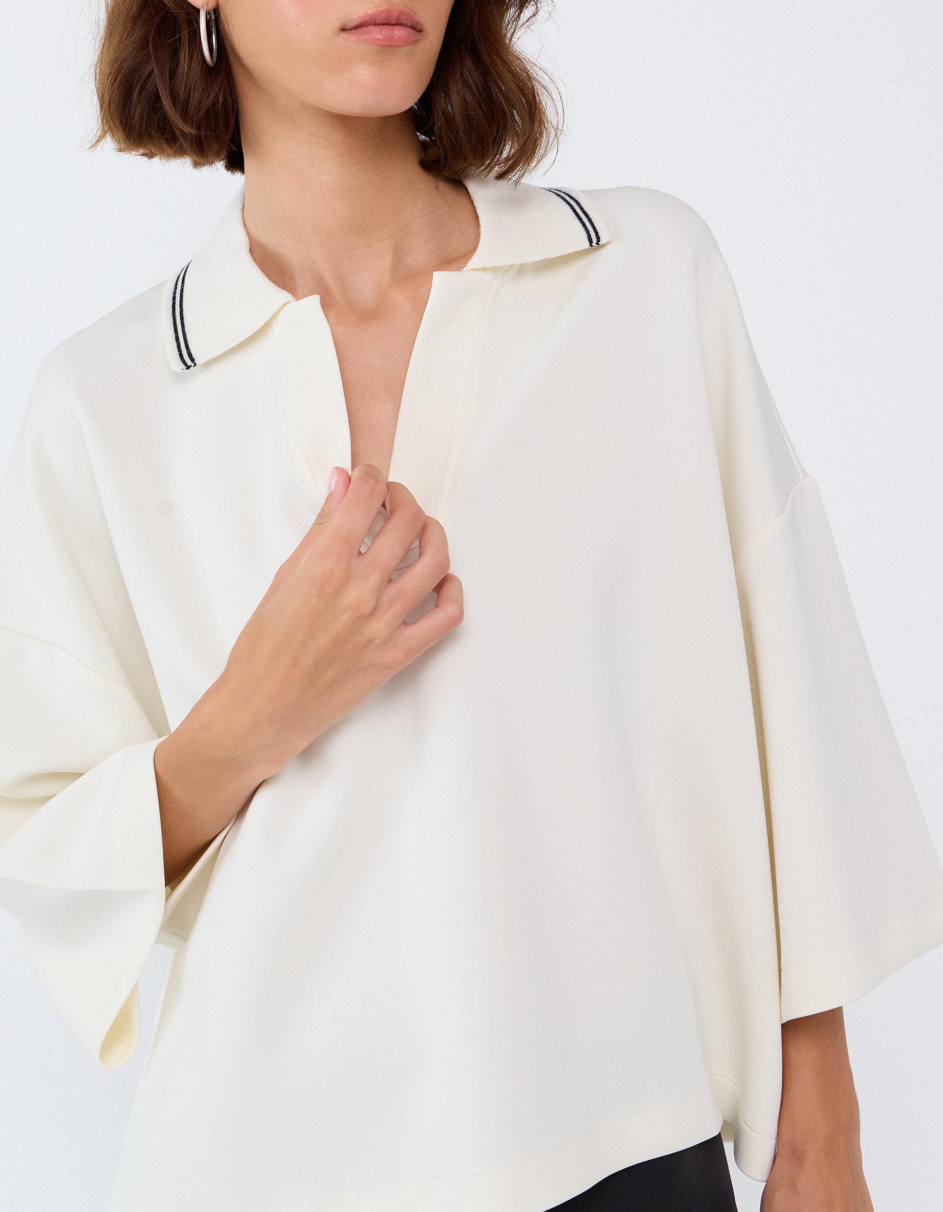 Comprar Online Polo Interlock, Mulher, Bege Claro