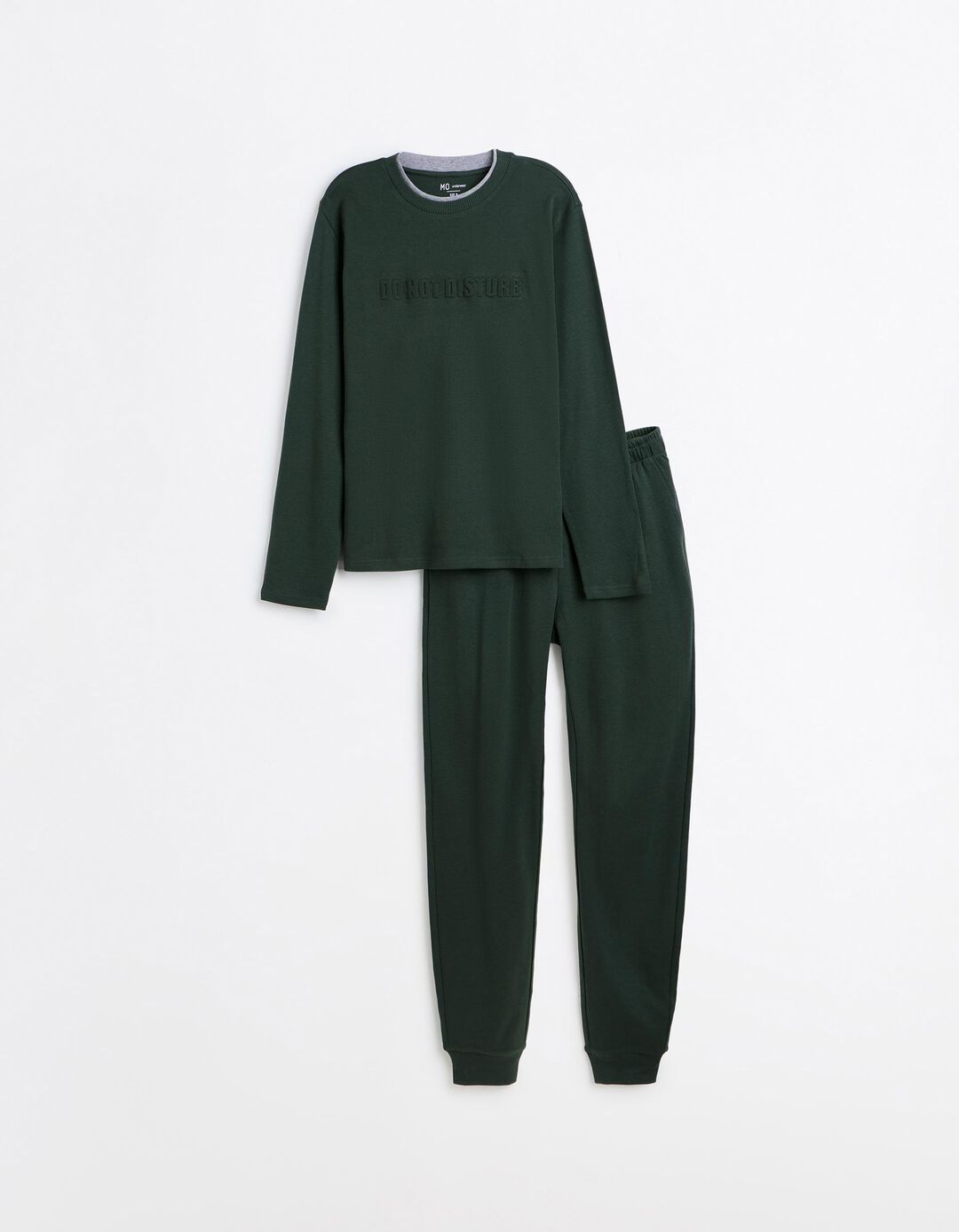 Pijama Interlock, Homem, Verde Escuro
