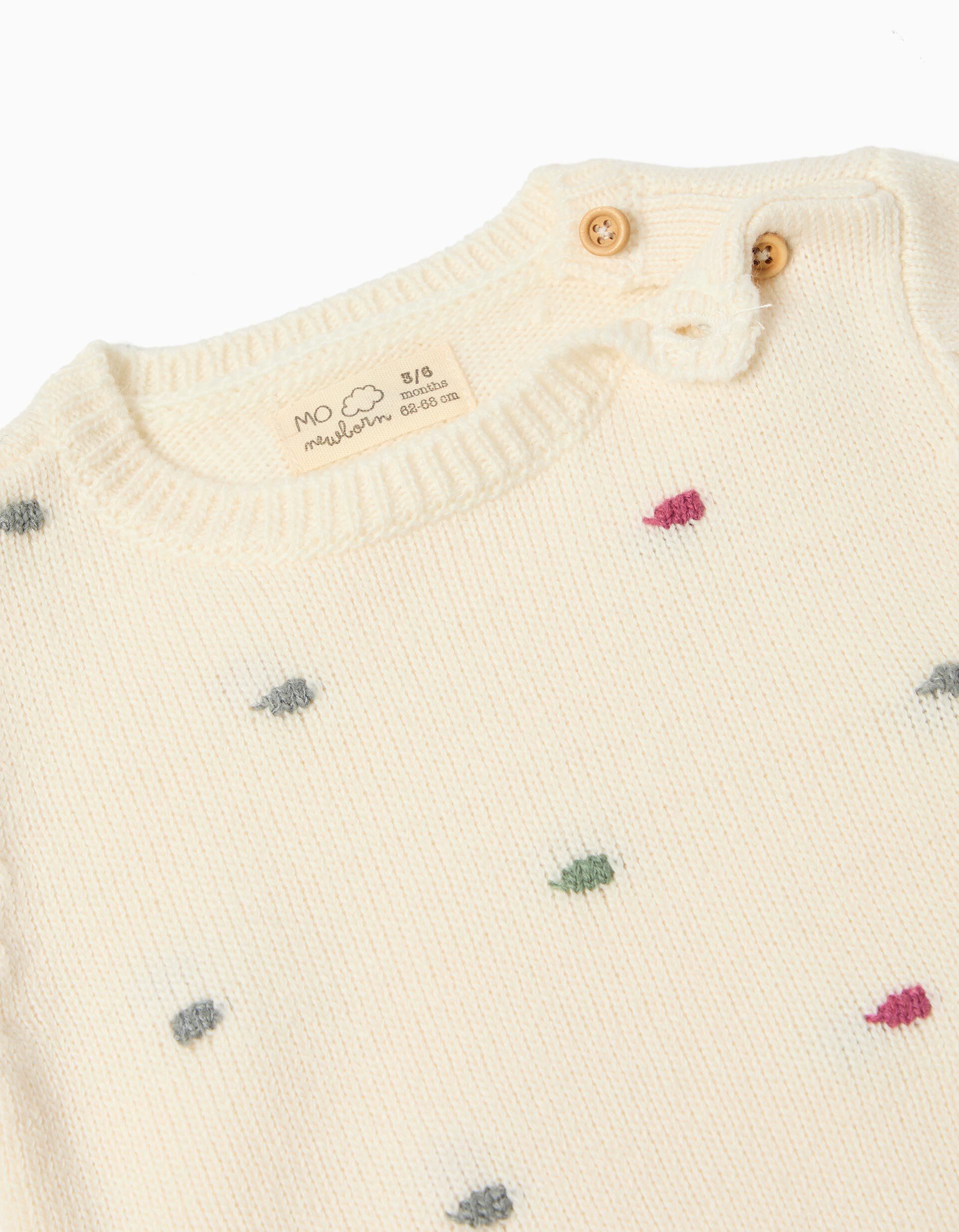 Comprar Online Camisola de Malha, Rec&eacute;m-Nascido, Branco