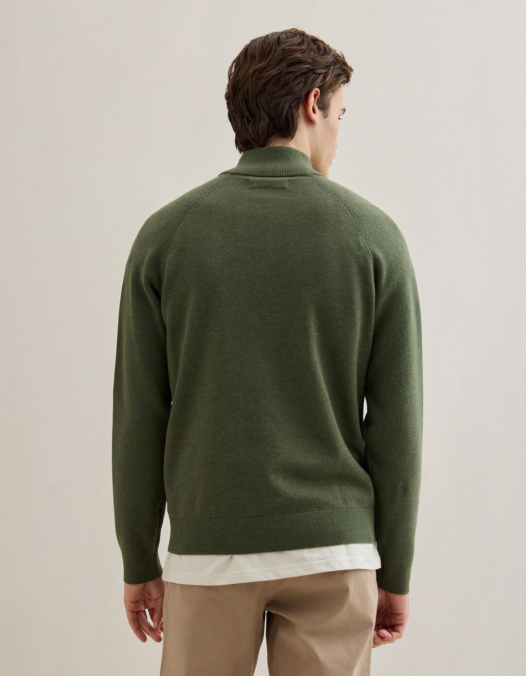 Camisola de Malha, Homem, Verde Escuro