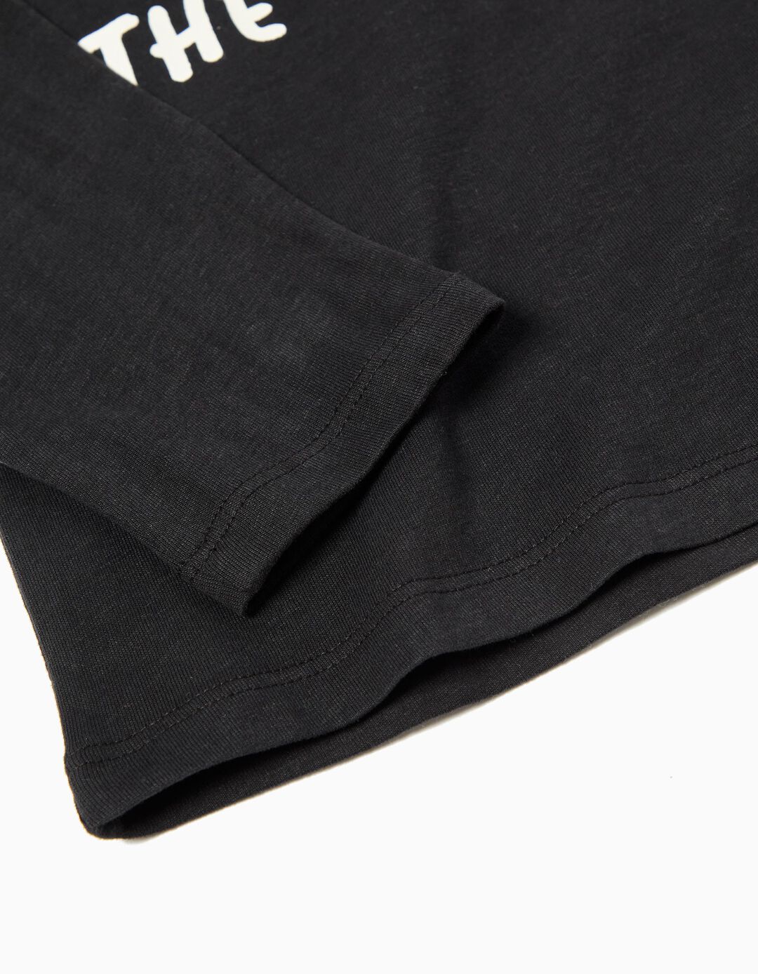 T-shirt de Manga Comprida 'Halloween', Menino, Preto