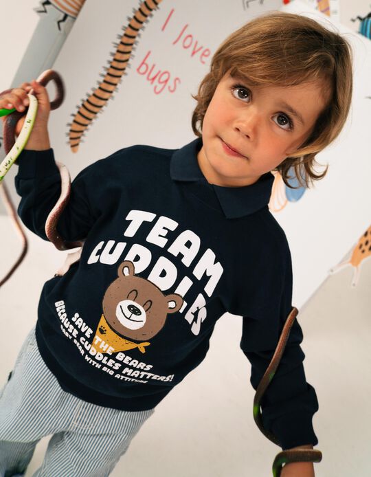 Comprar Online Sweatshirt De Felpa, Menino, Azul Escuro