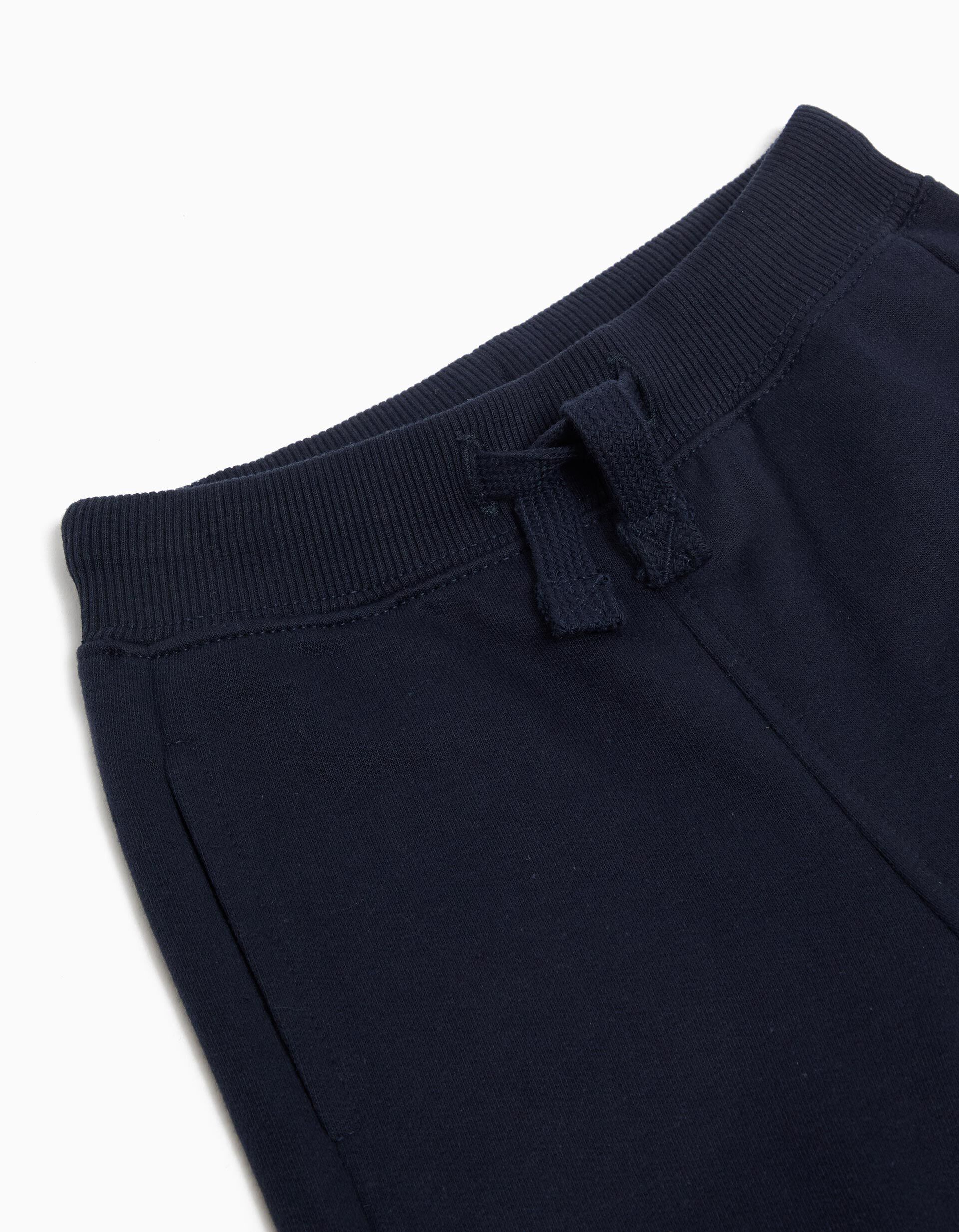 Comprar Online Cal&ccedil;as de Felpa, Menino, Azul Escuro