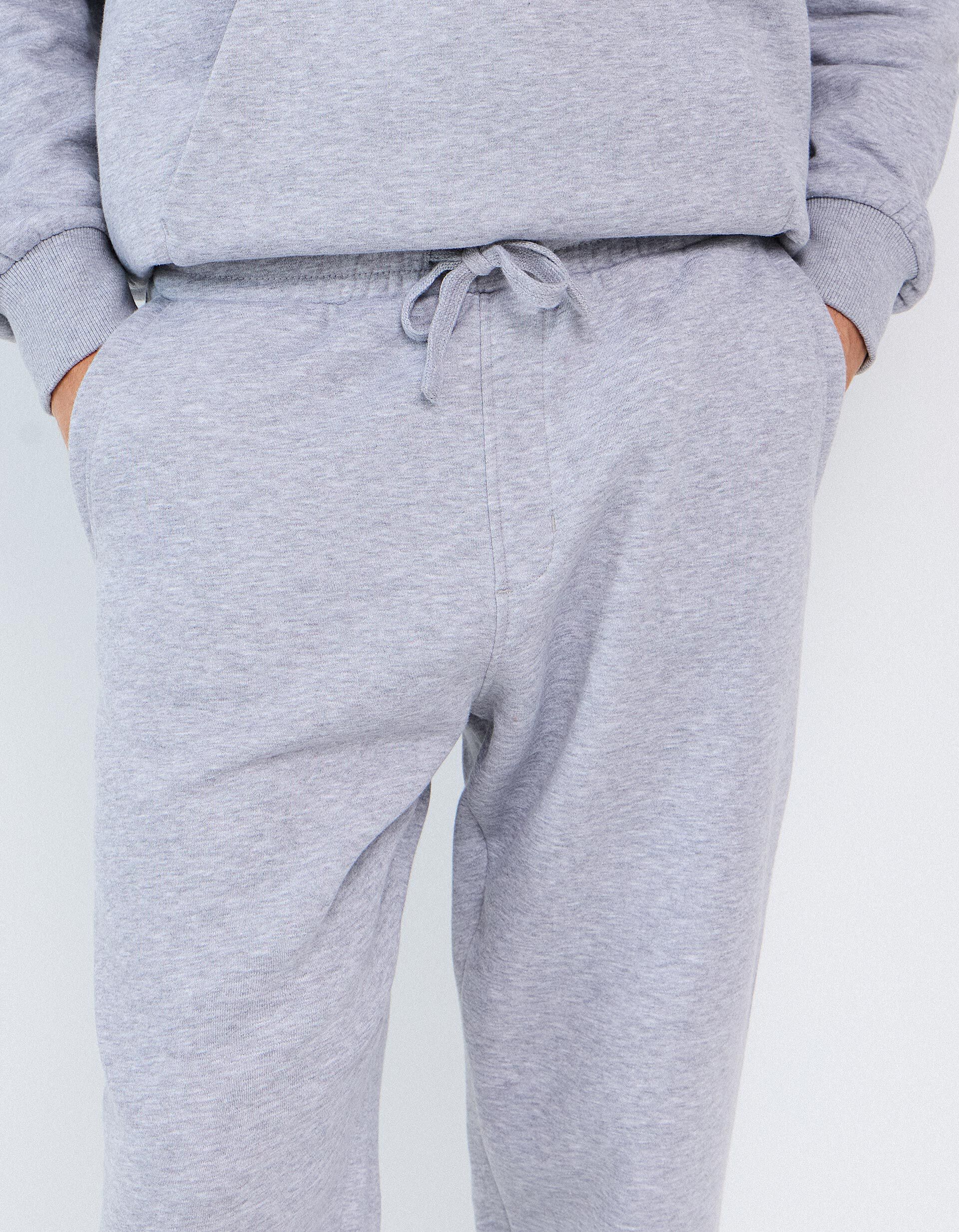 Comprar Online Cal&ccedil;as Jogger De Felpa, Homem, Cinzento
