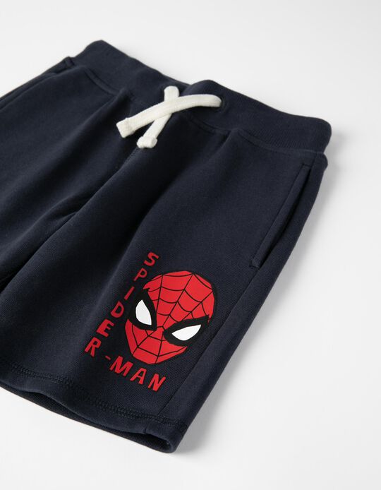 Training Shorts for Boys 'Spider-Man', Dark Blue