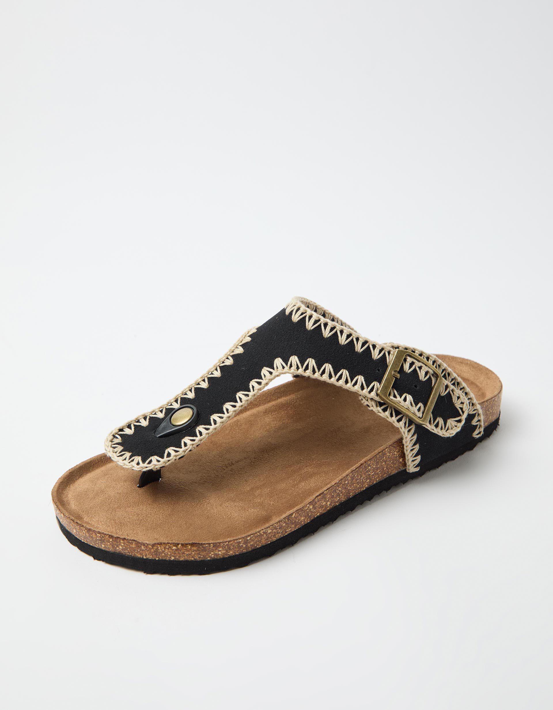 Comprar Online Sand&aacute;lias Crochet, Mulher, Preto