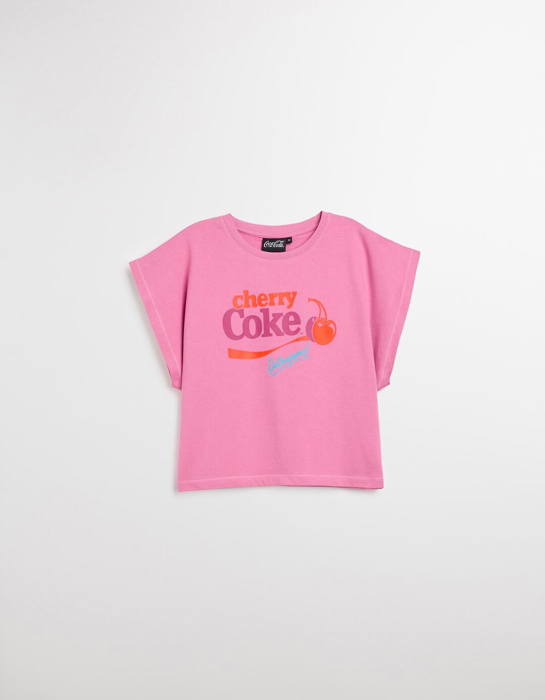 T-shirt Cropped 'Coca-Cola', Mulher, Rosa 