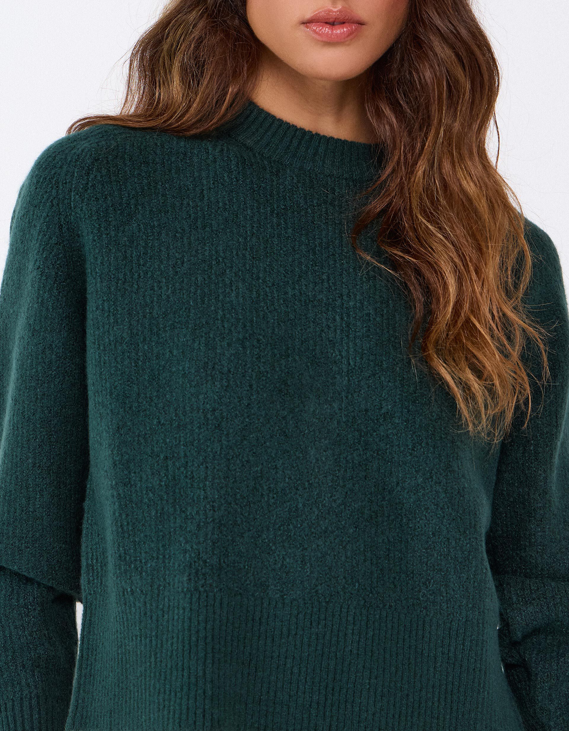 Comprar Online Camisola De Malha, Mulher, Verde Escuro