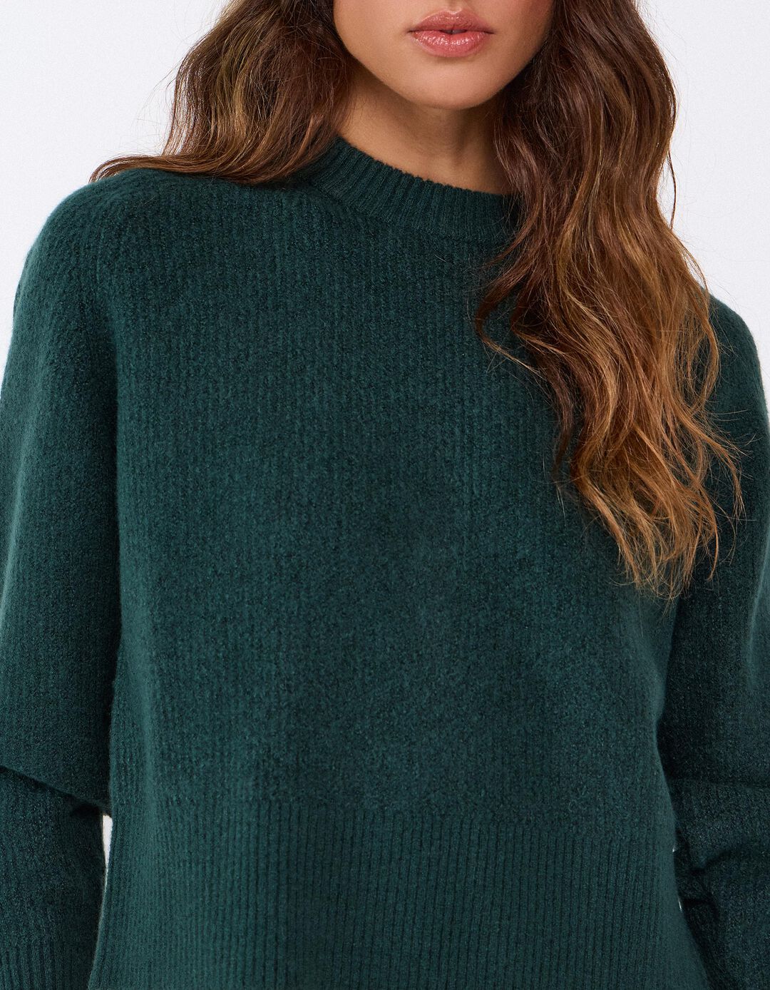Camisola De Malha, Mulher, Verde Escuro