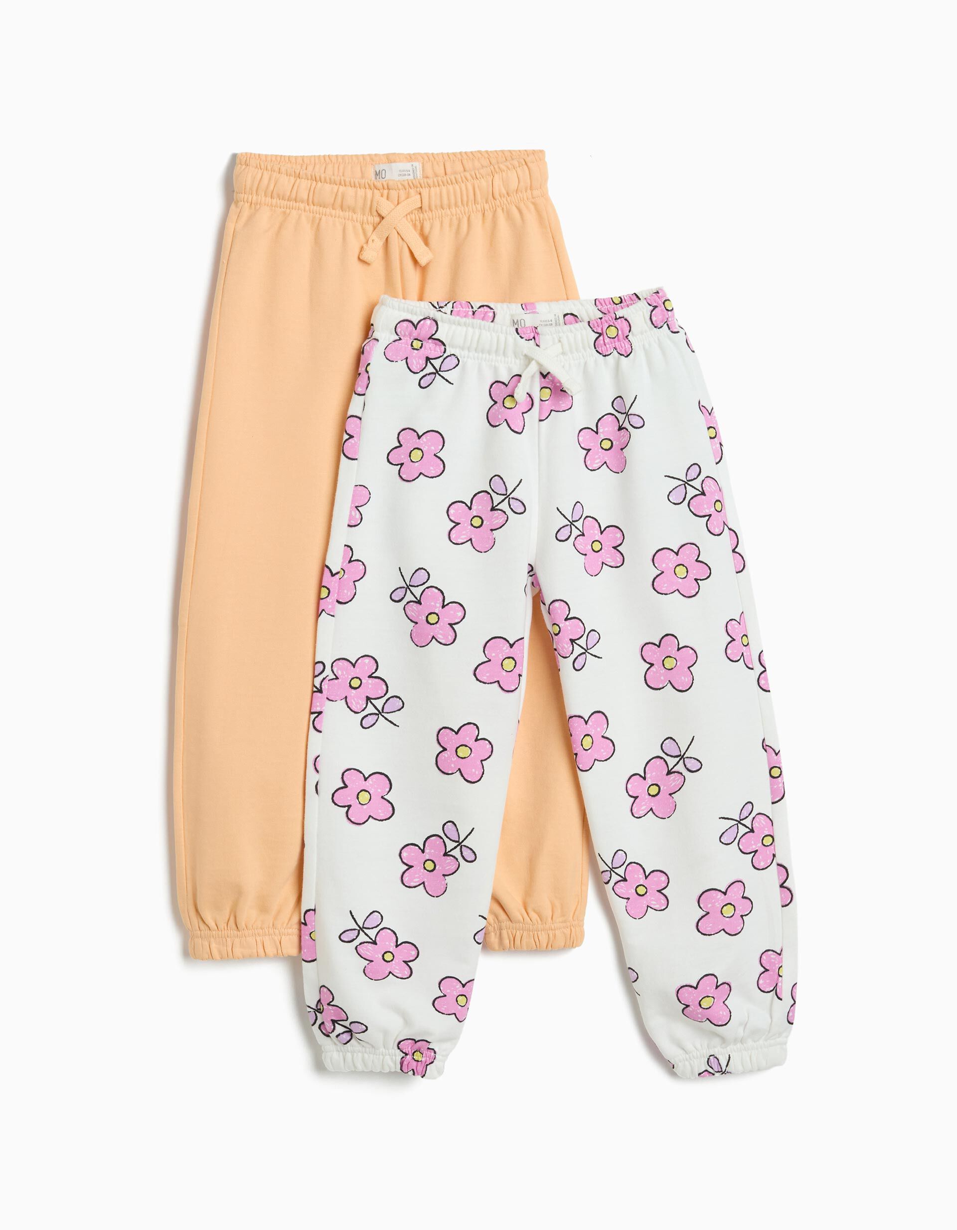 Comprar Online Pack 2 Joggers de Felpa, Menina, Branco