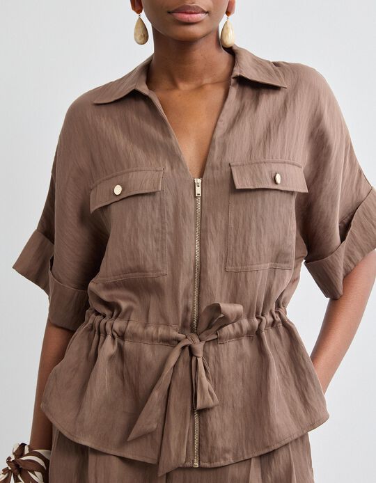 Comprar Online Camisa com Liocel, Mulher, Castanho