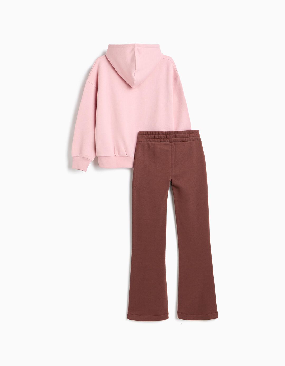 Conjunto De Felpa, Menina, Castanho