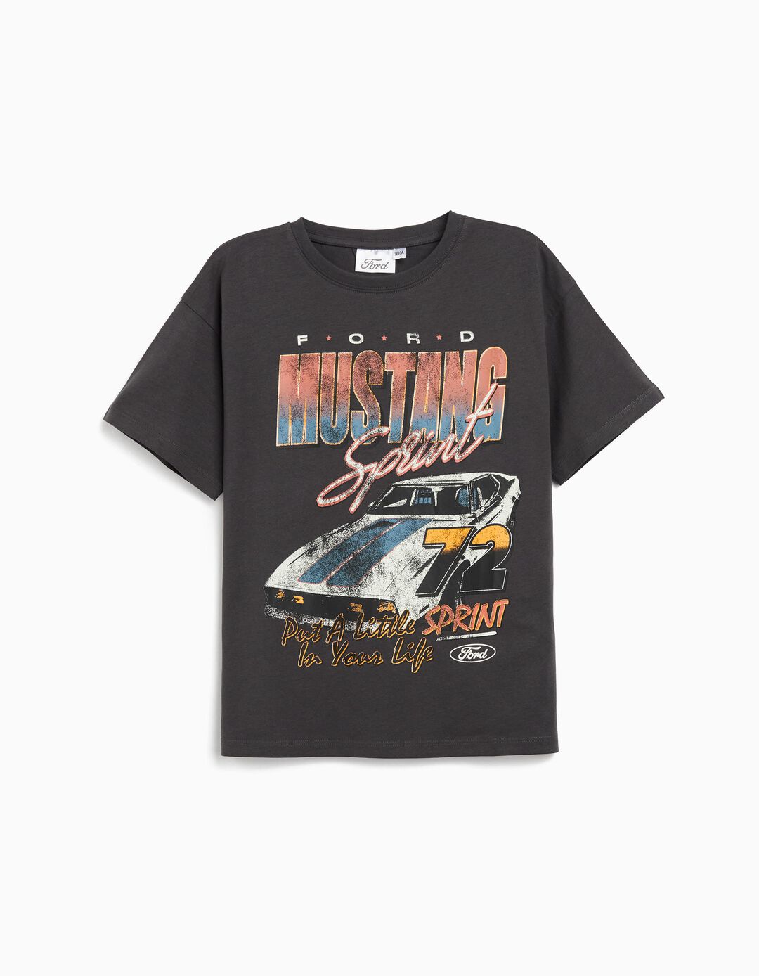 T-shirt 'Ford', Menina, Cinzento Escuro