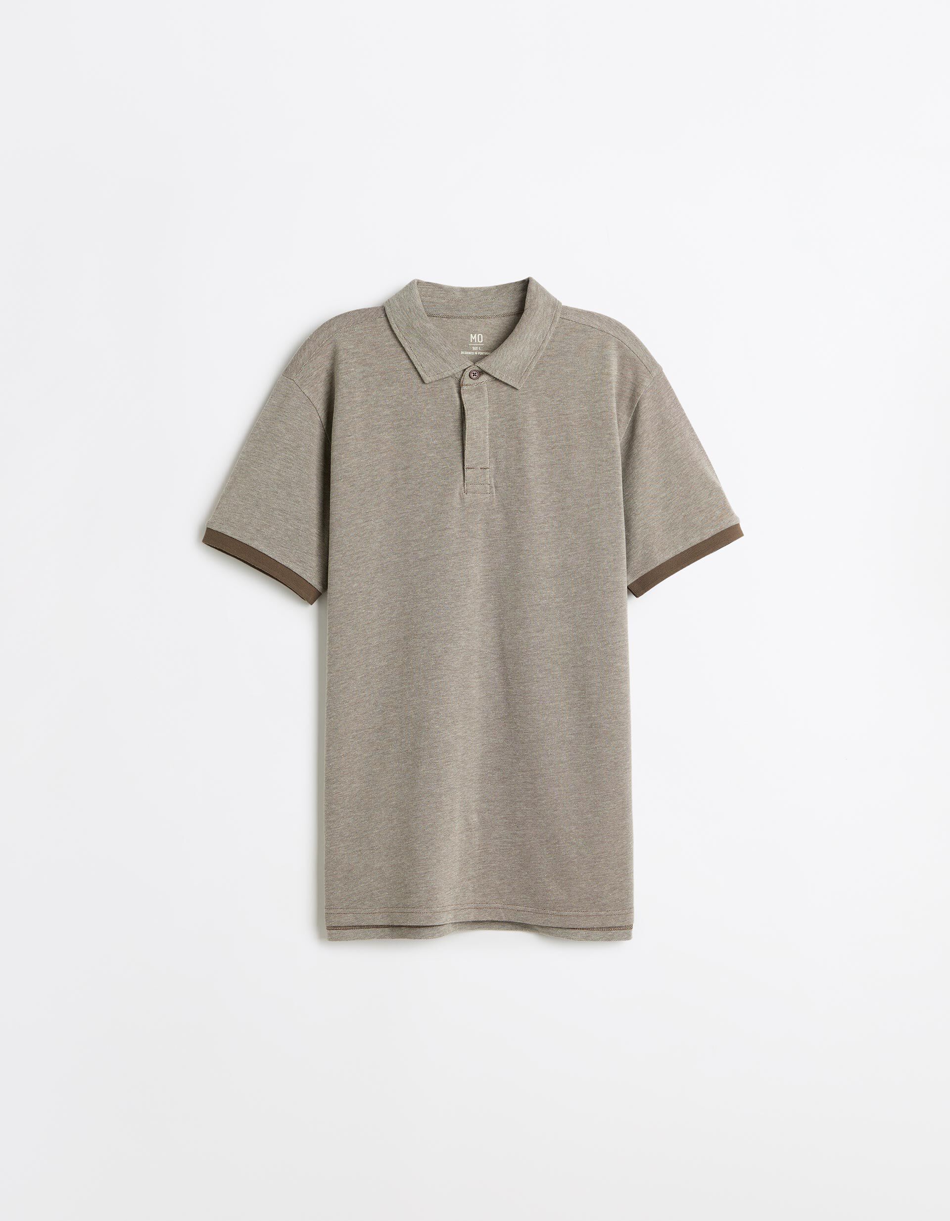 Comprar Online Polo Oxford Piquet, Homem, Castanho