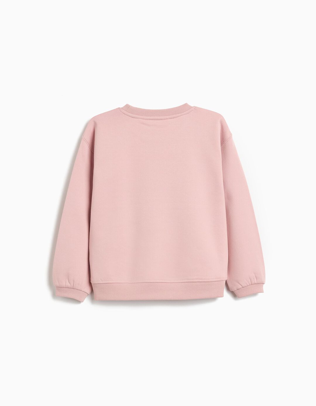 Sweatshirt de Felpa, Menina, Rosa Claro