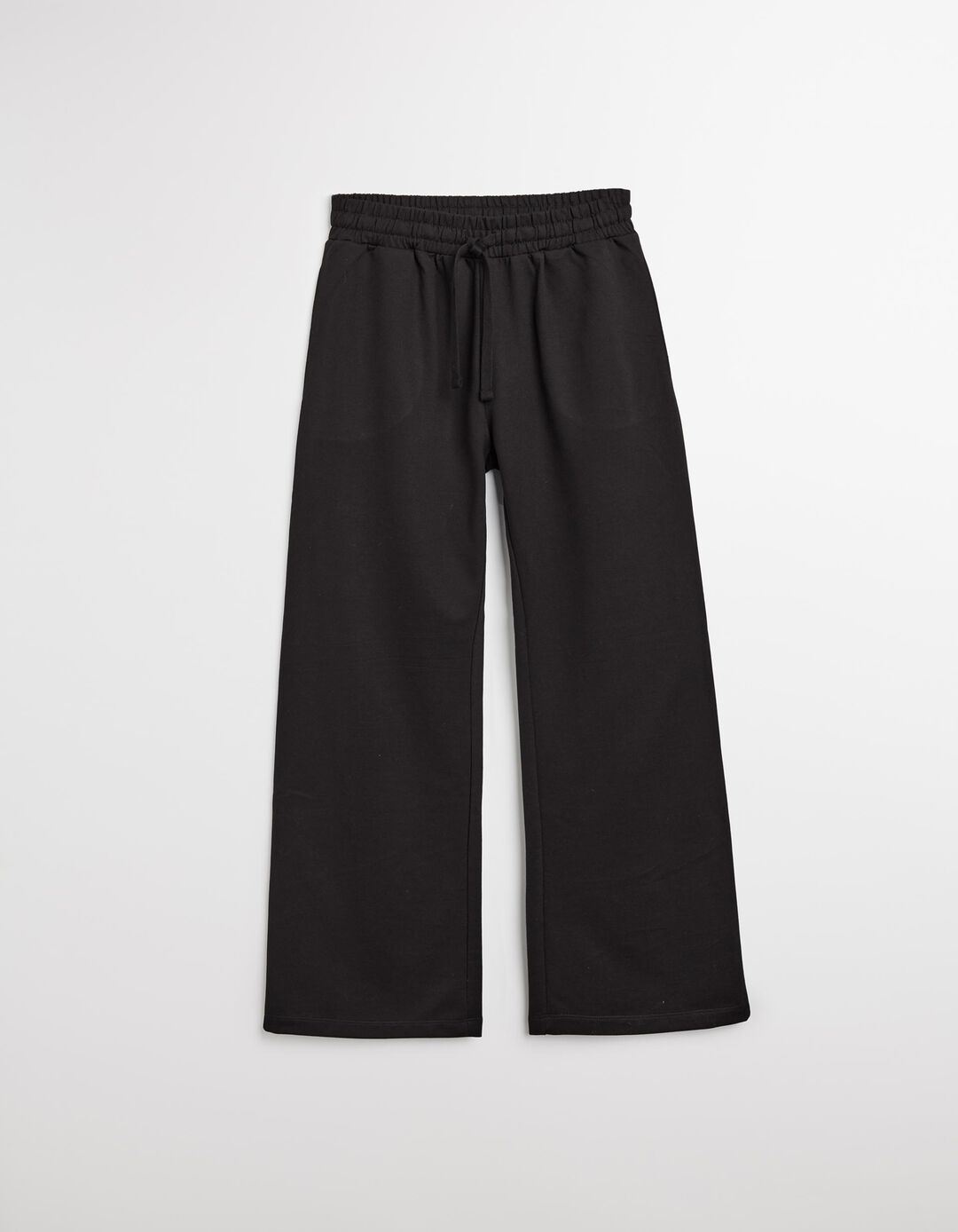 Calças Joggers Wide Leg, Mulher, Preto