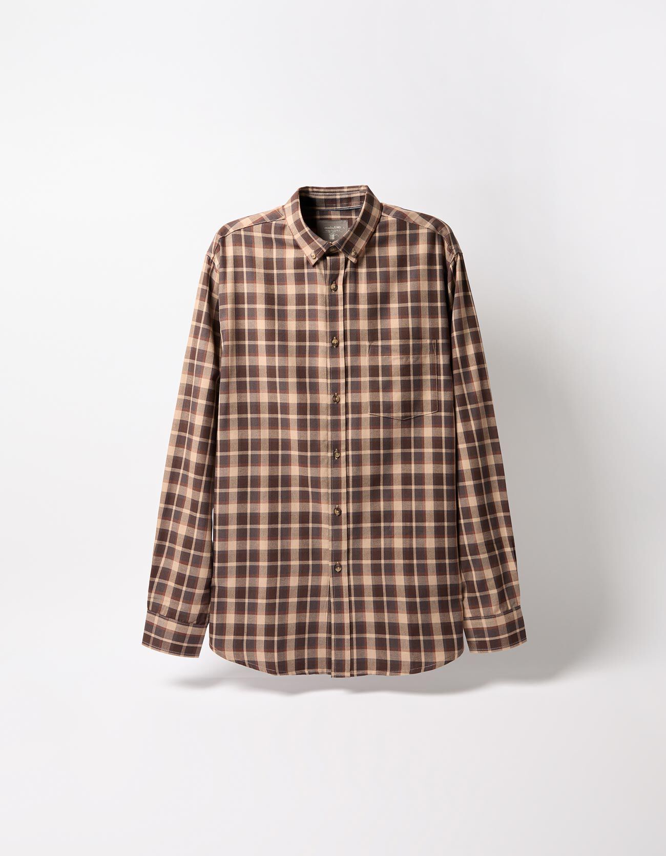 Comprar Online Camisa de Xadrez, Homem, Castanho