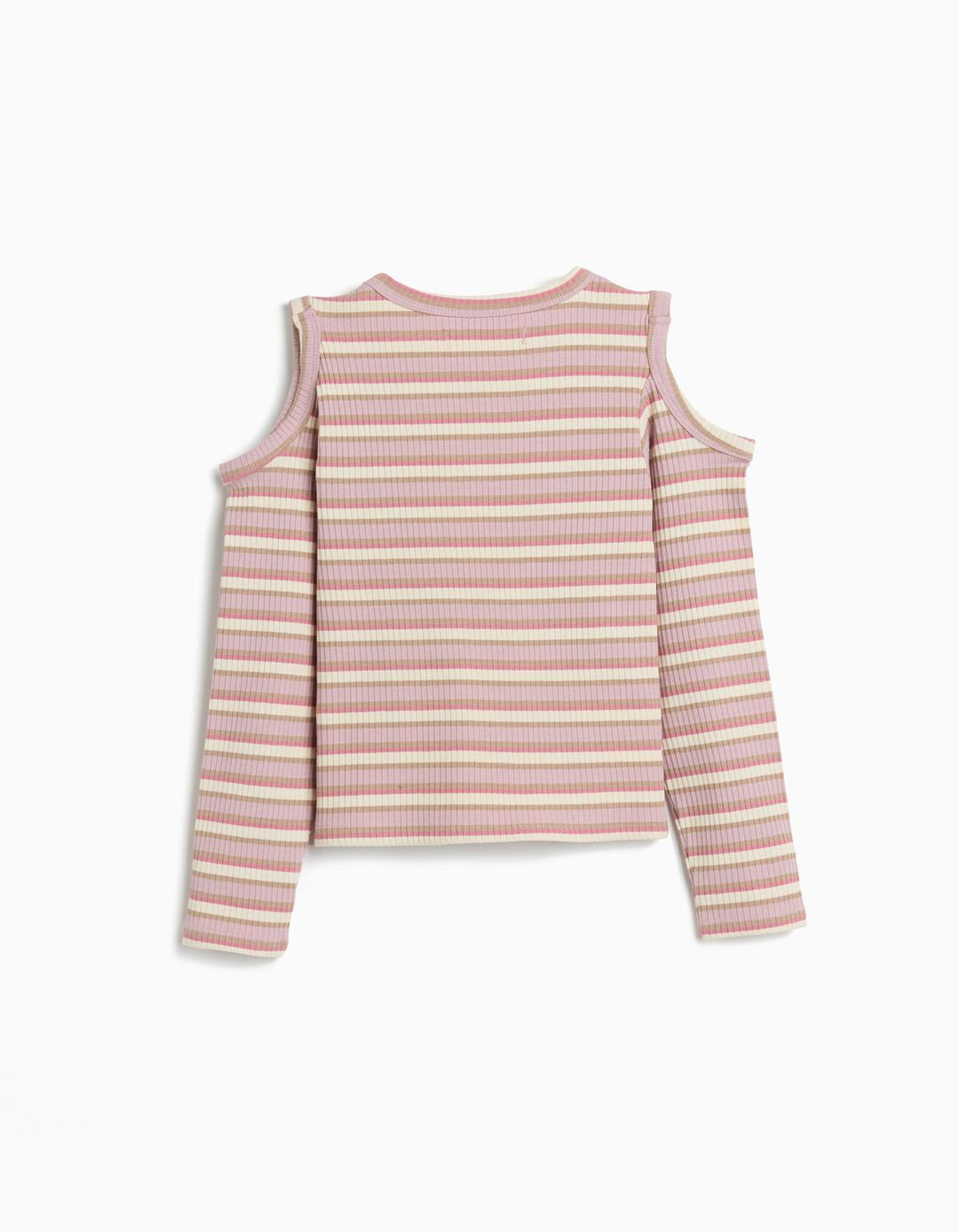 T-shirt Manga Comprida Cut Out, Menina, Rosa Claro