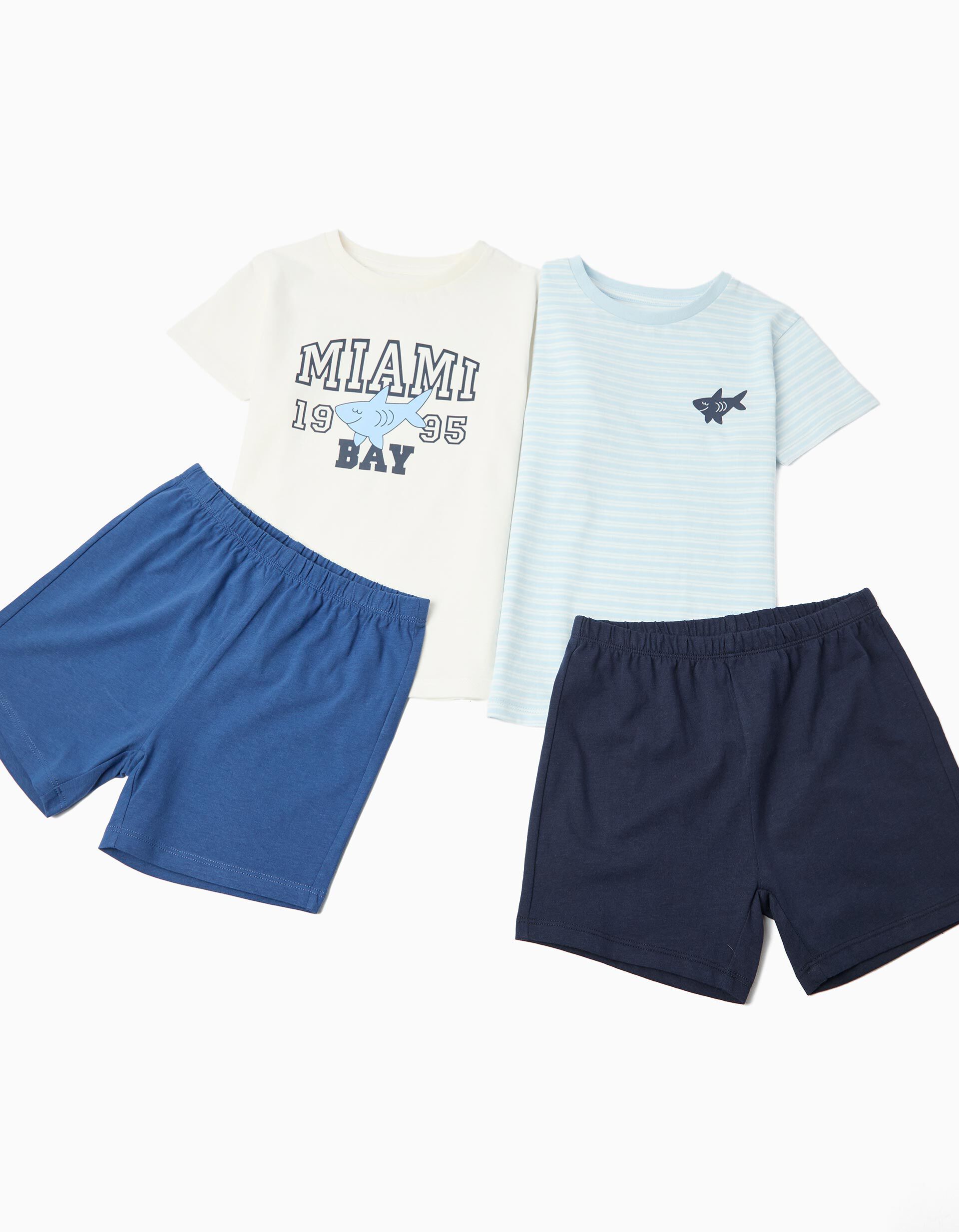 Comprar Online Pack 2 Pijamas Jersey, Menino, Branco