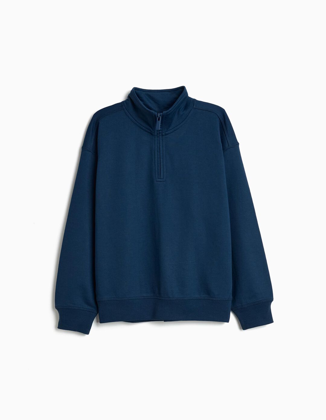 Sweatshirt com Fecho, Menino, Azul Escuro