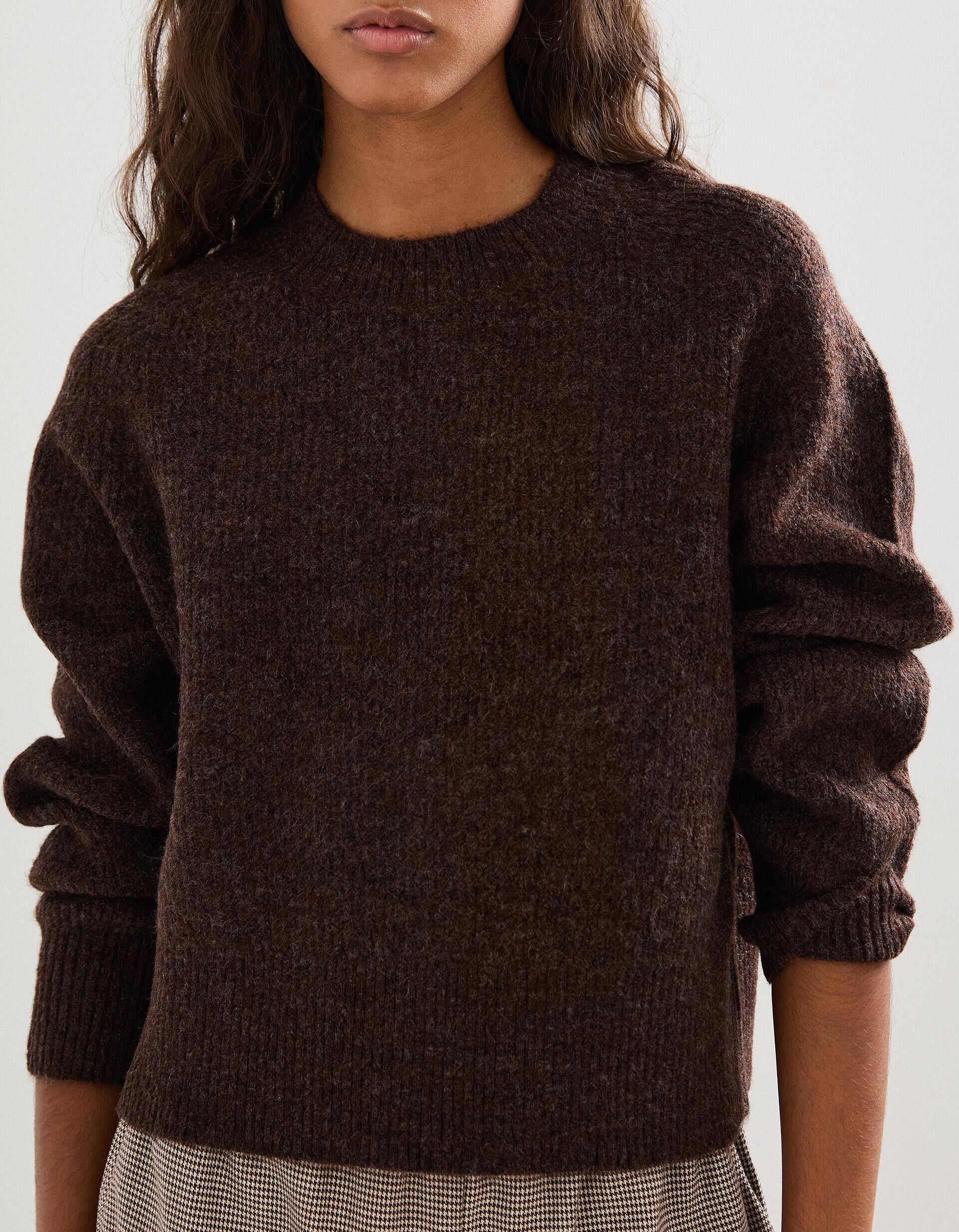 Comprar Online Camisola de Malha, Mulher, Castanho Escuro