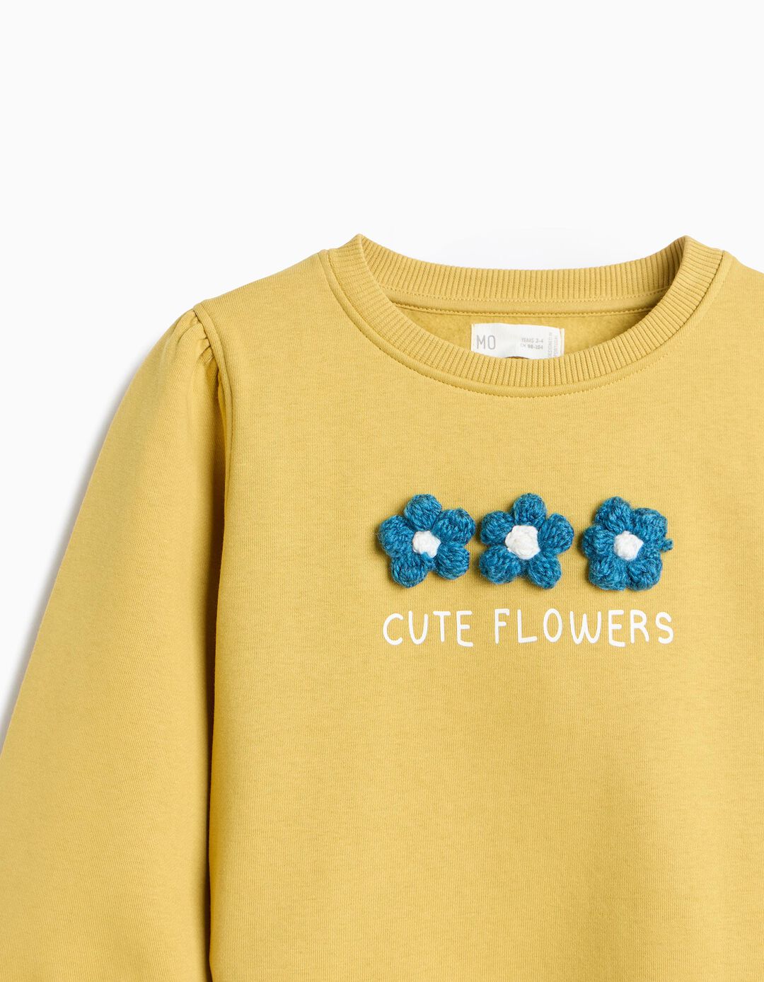 Sweatshirt, Menina, Amarelo Torrado
