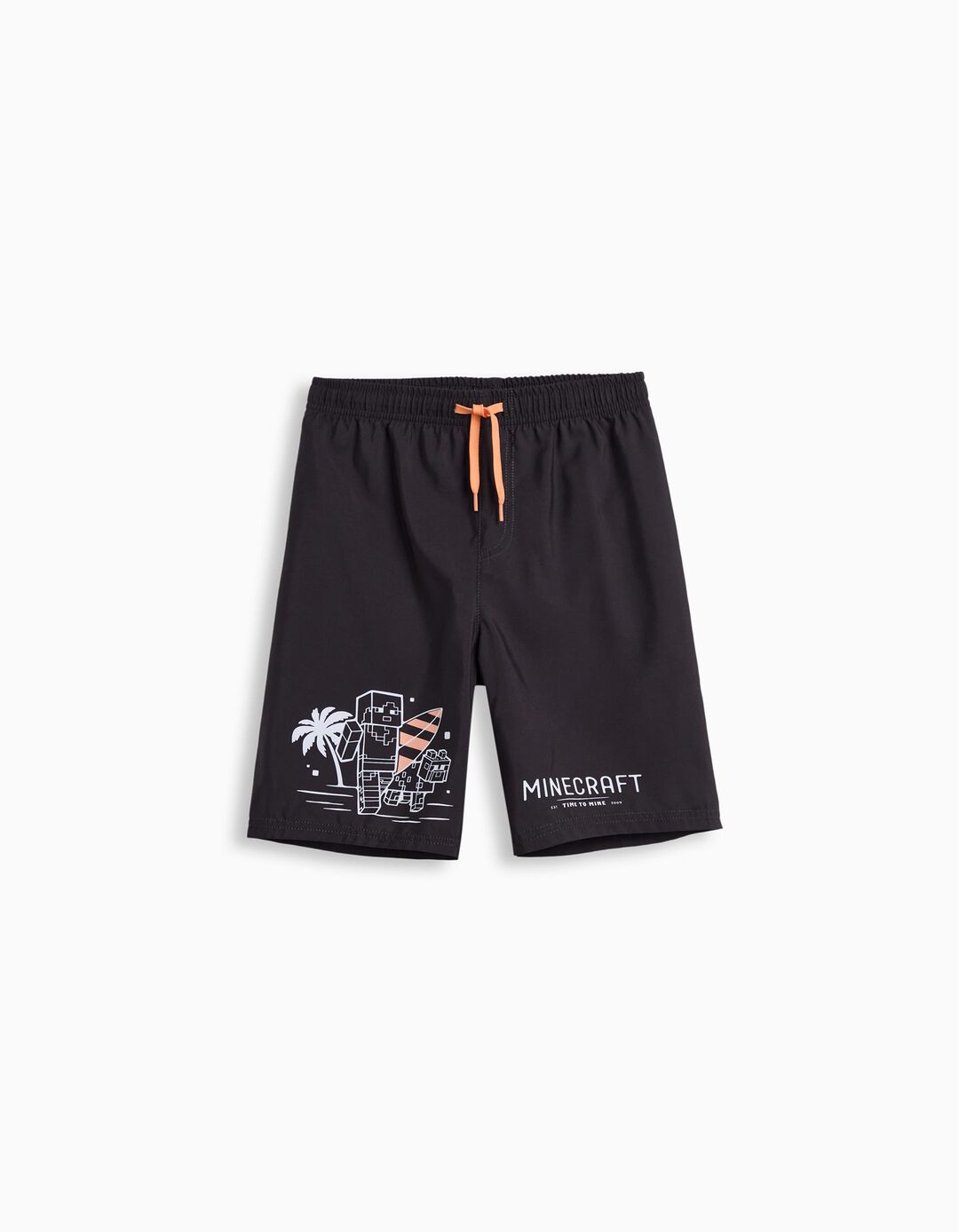Calções de Banho 'Minecraft', Menino, Preto
