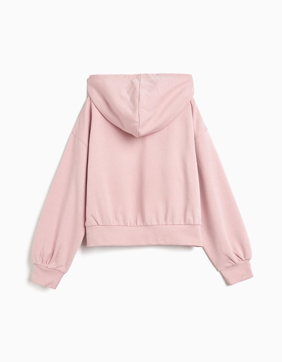 Sweatshirt de Felpa Capuz, Menina, Rosa Claro