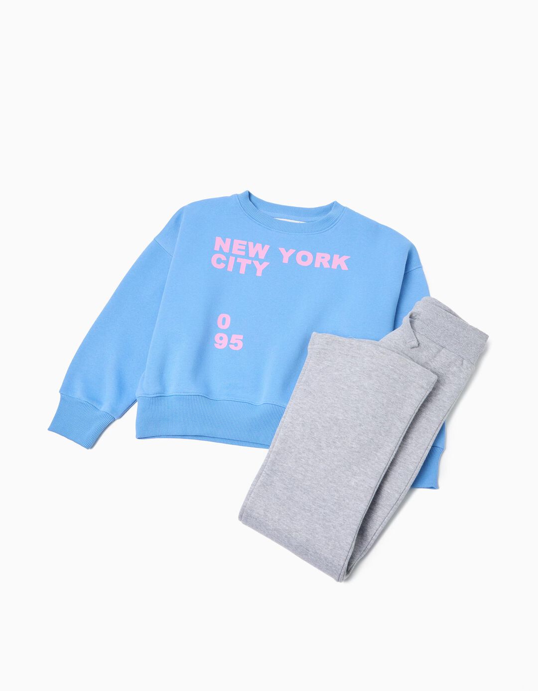 Conjunto de Jogging, Menina, Azul