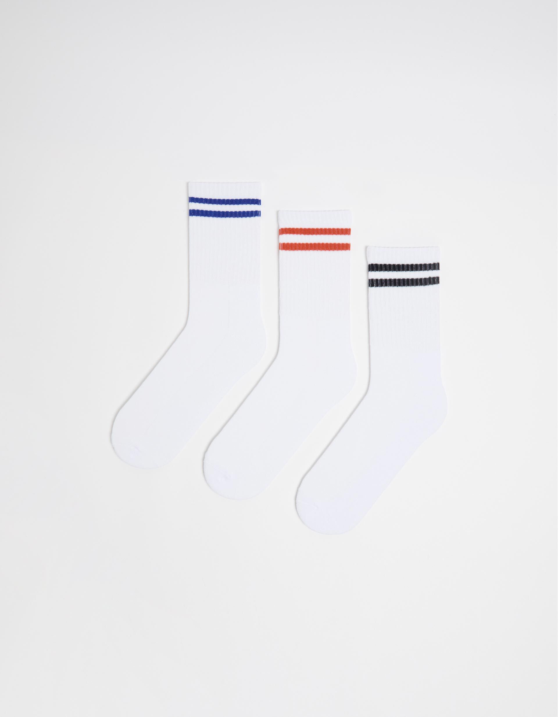 Comprar Online Pack 3 Pares de Meias Desporto, Homem, Branco