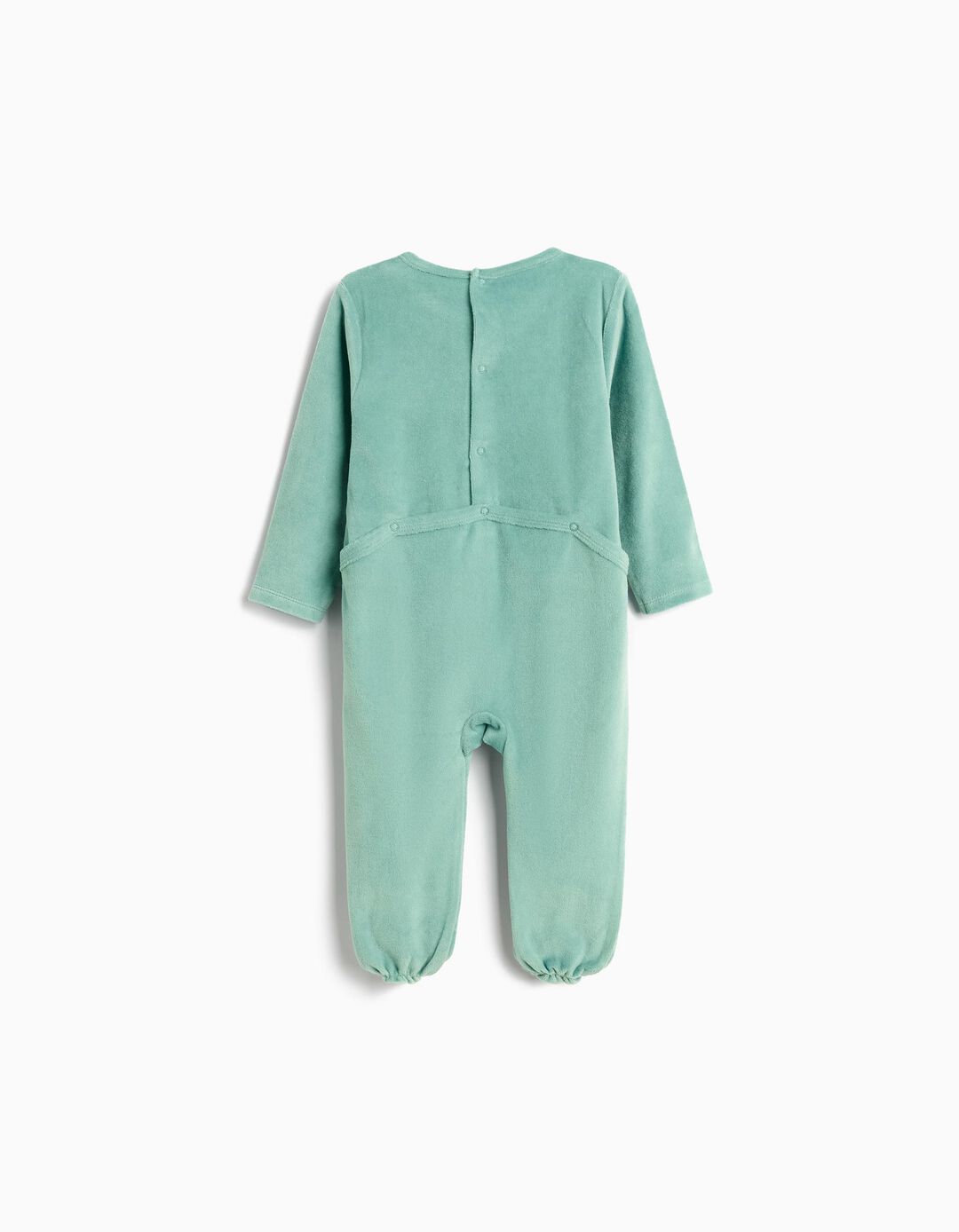 Babygrow Veludo, Recém-Nascido, Verde Escuro
