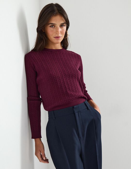 Comprar Online Camisola de Malha, Mulher, Roxo