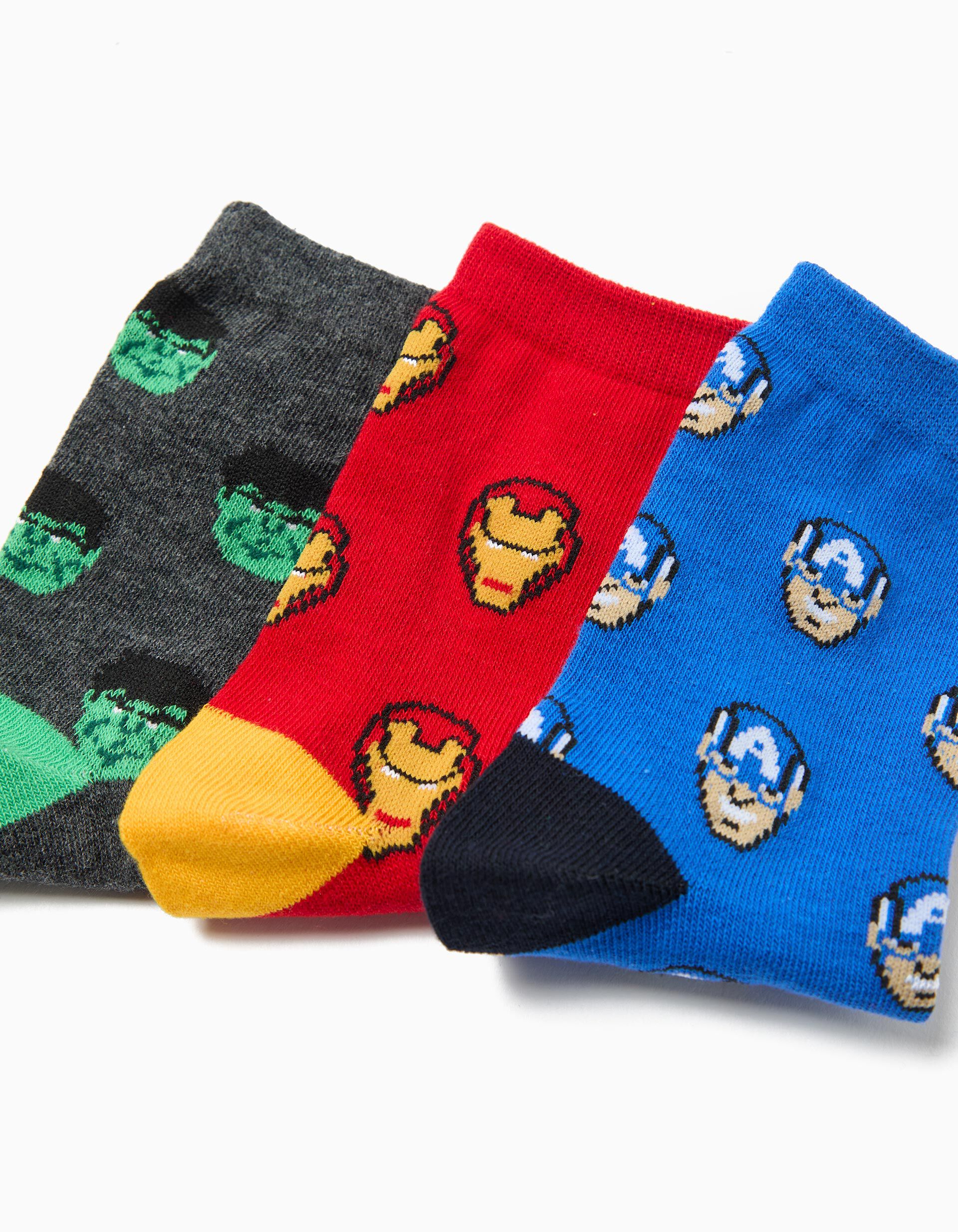 Comprar Online Pack 3 Pares de Meias 'Marvel', Menino, Multicor