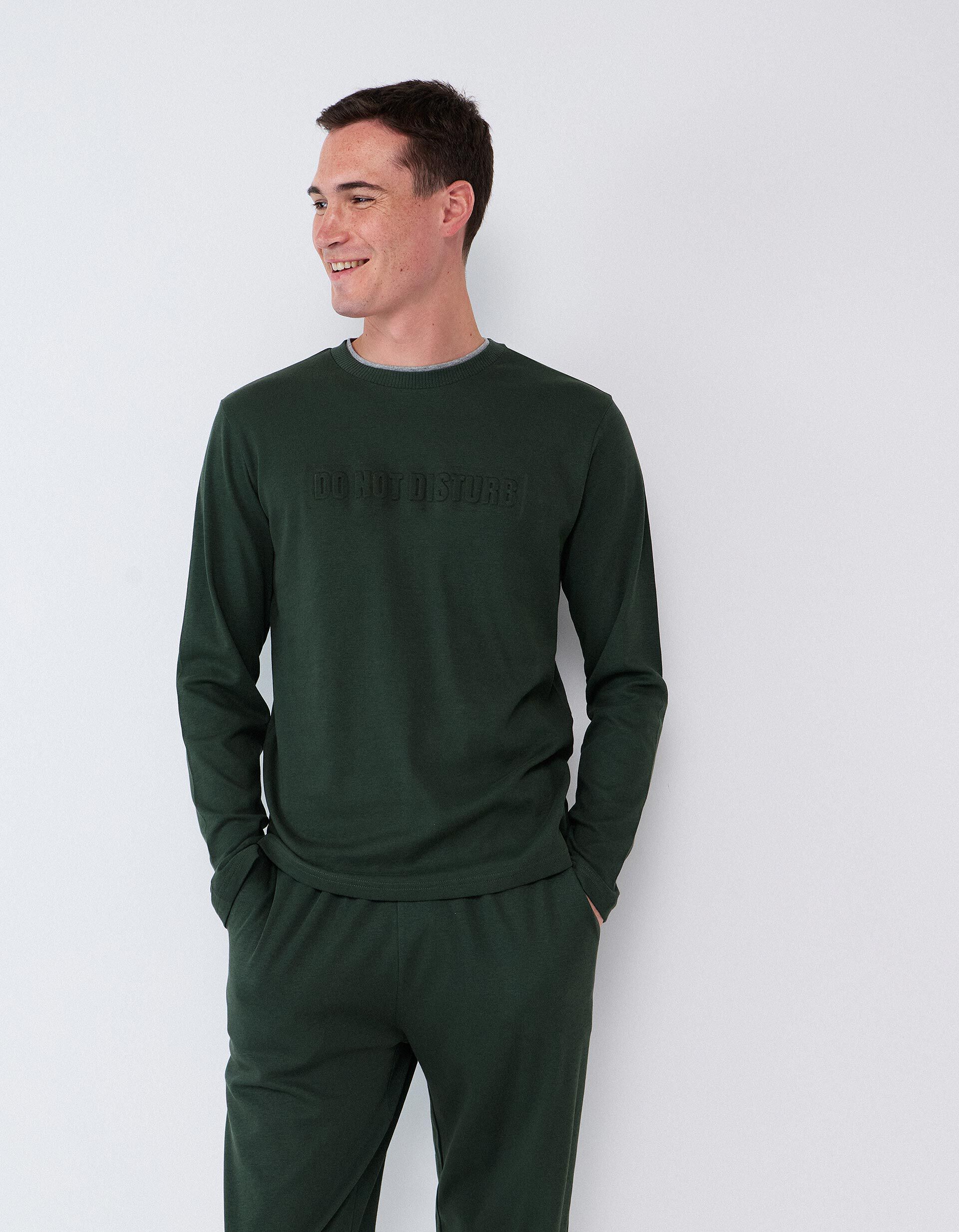 Comprar Online Pijama Interlock, Homem, Verde Escuro