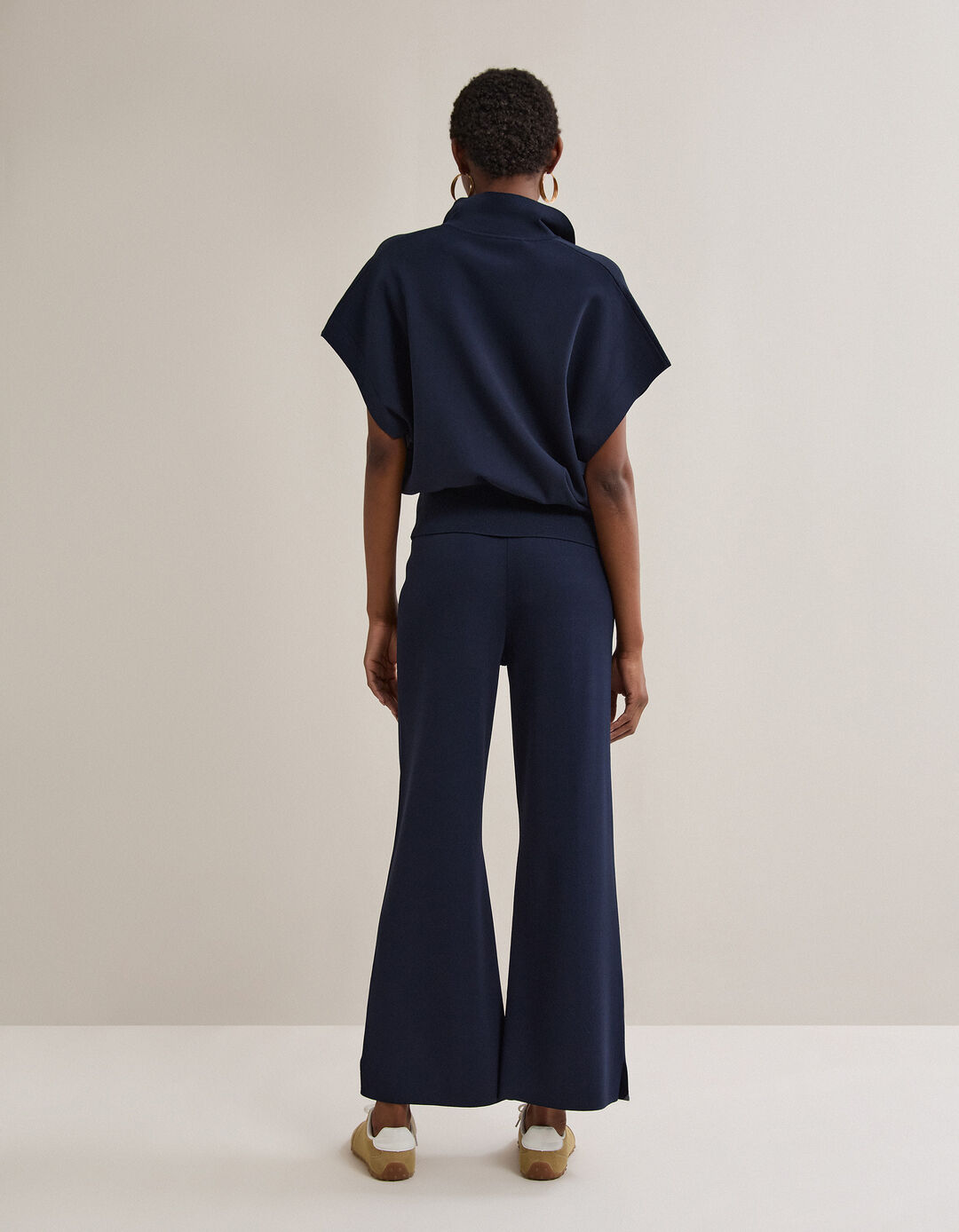 Cal&ccedil;as de Malha, Mulher, Azul Escuro