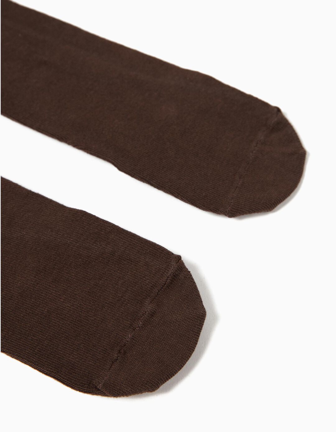 Knit Tights for Girls, Brown