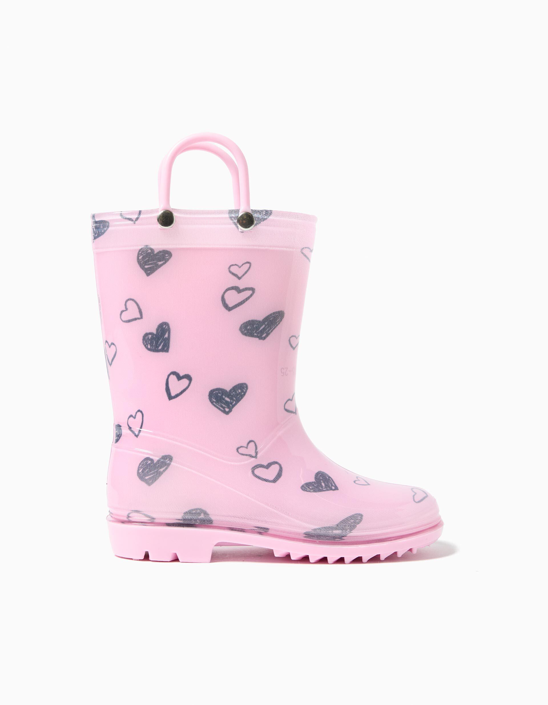 Galochas, Menina, Rosa 