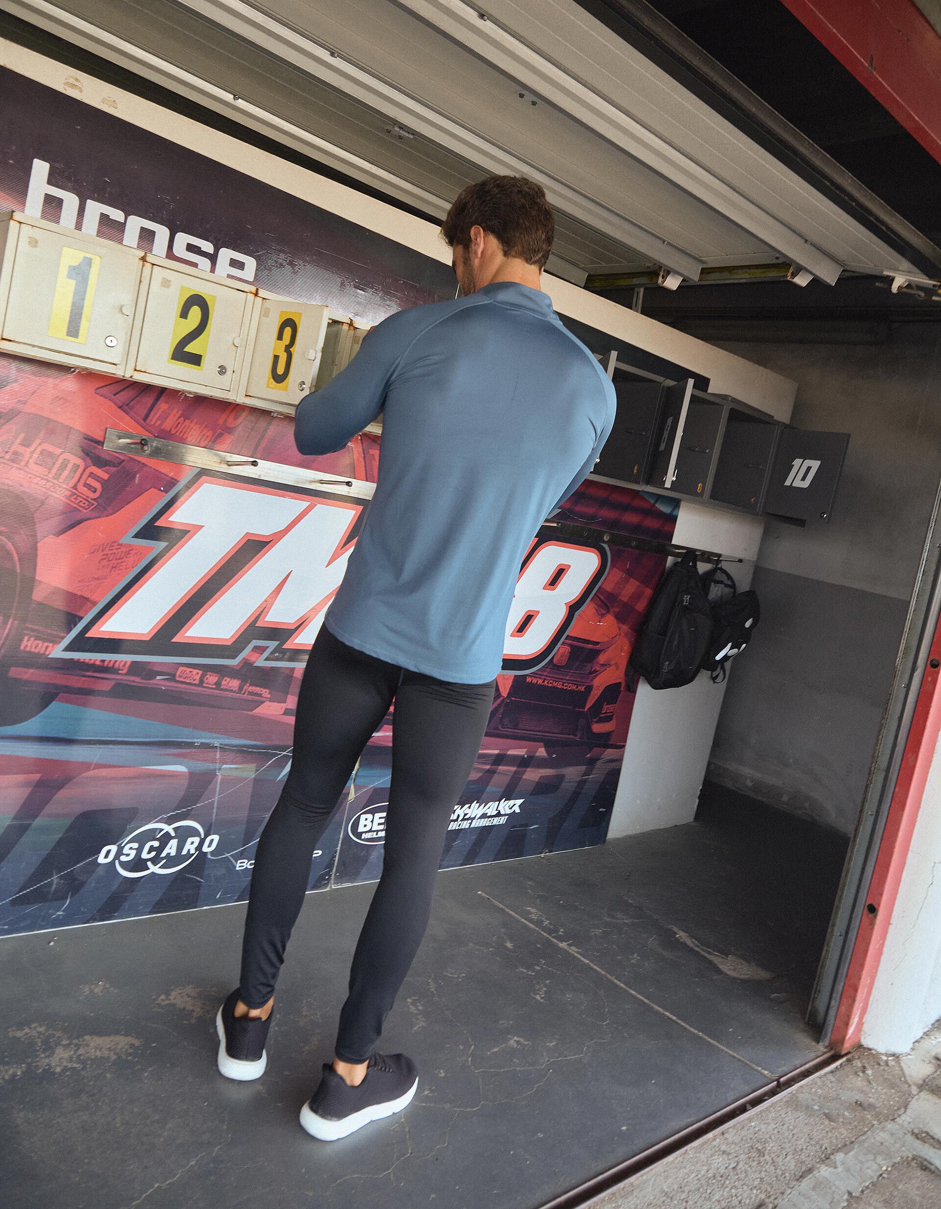 Comprar Online T-shirt Manga Comprida de Desporto, Homem, Azul