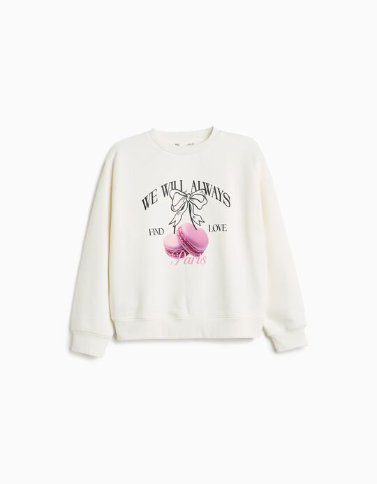 Comprar Online Sweatshirt, Menina, Branco