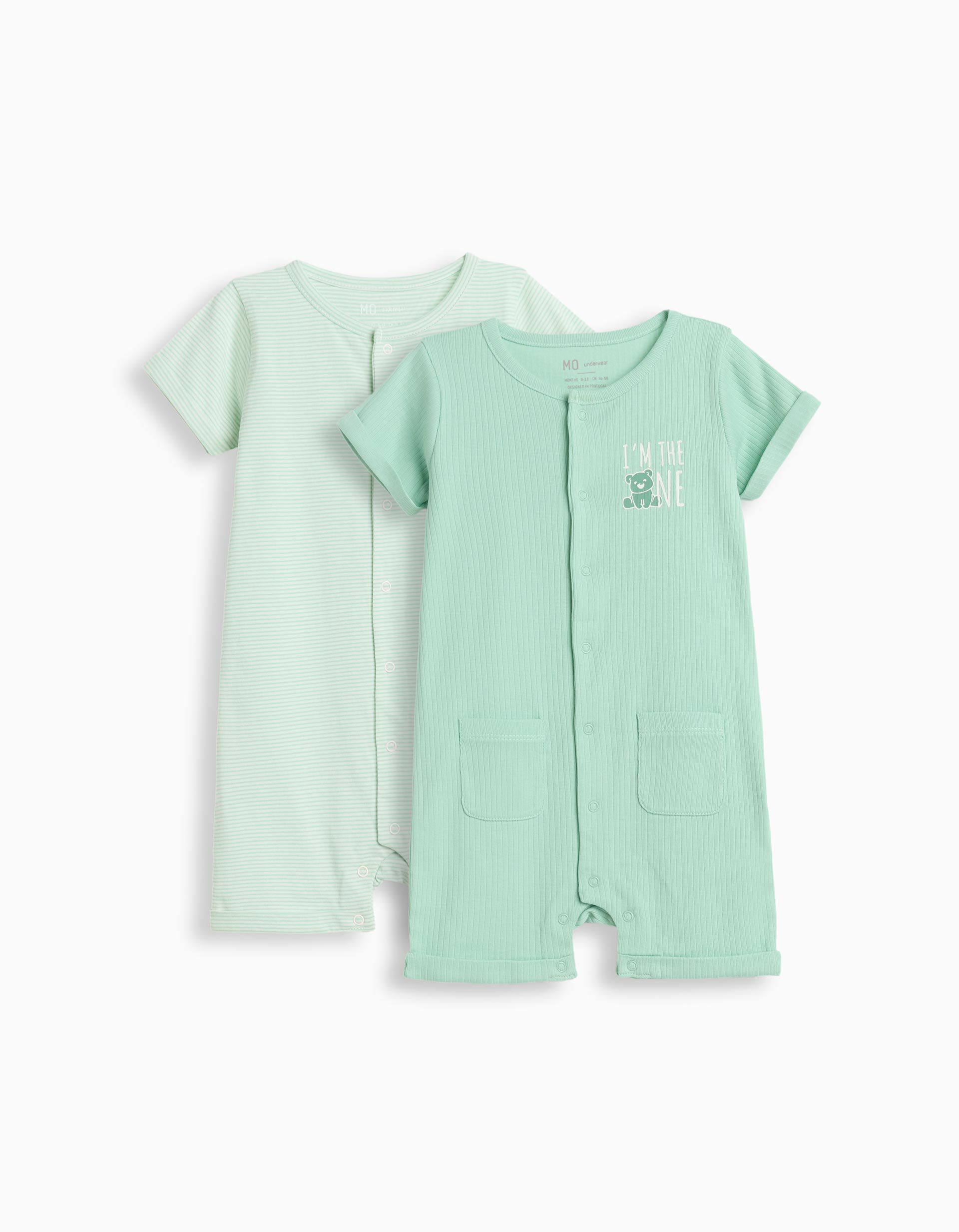 Comprar Online Pack 2 Macac&otilde;es, Menino, Verde Claro