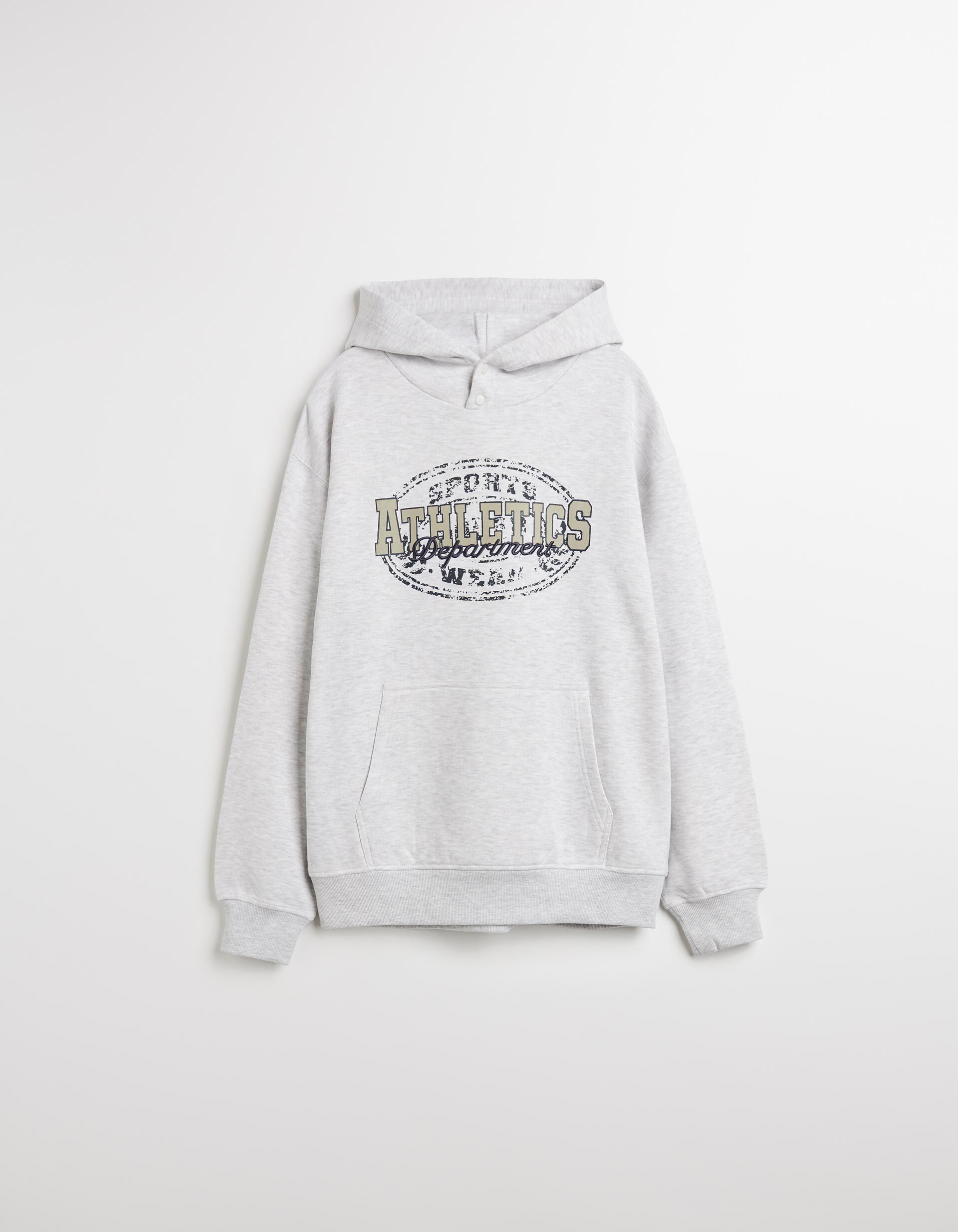 Comprar Online Sweatshirt com Capuz, Homem, Cinzento Claro