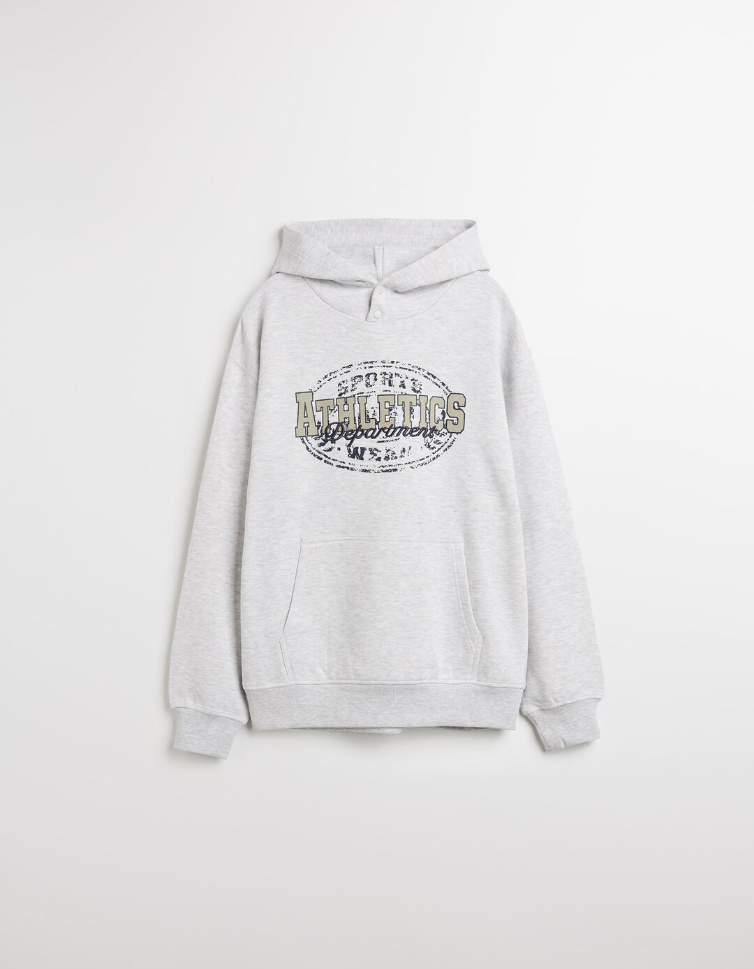 Sweatshirt com Capuz, Homem, Cinzento Claro