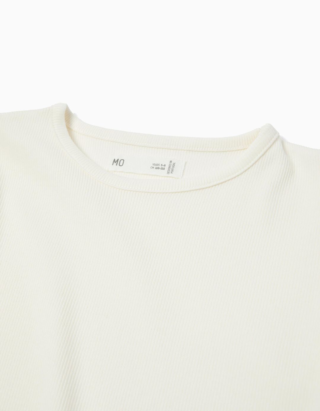 T-shirt de Manga Comprida, Menina, Branco