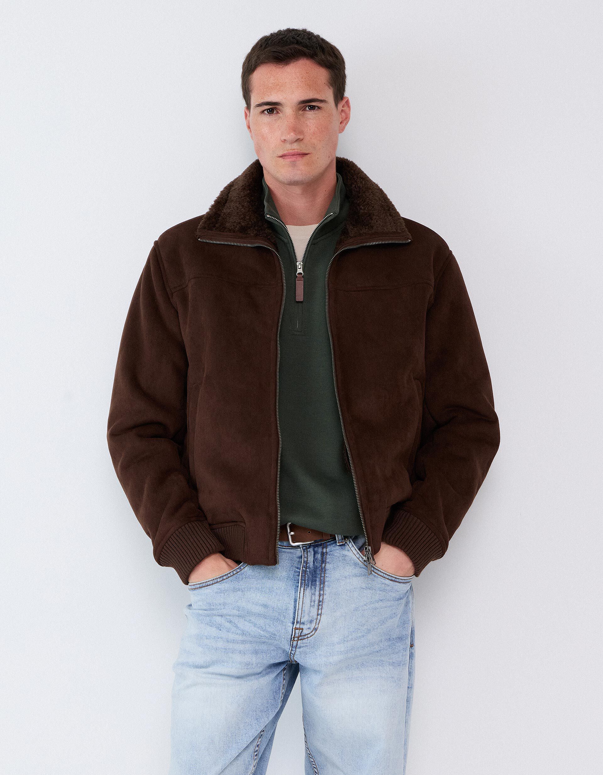 Comprar Online Casaco De Pele Shearling, Homem, Castanho