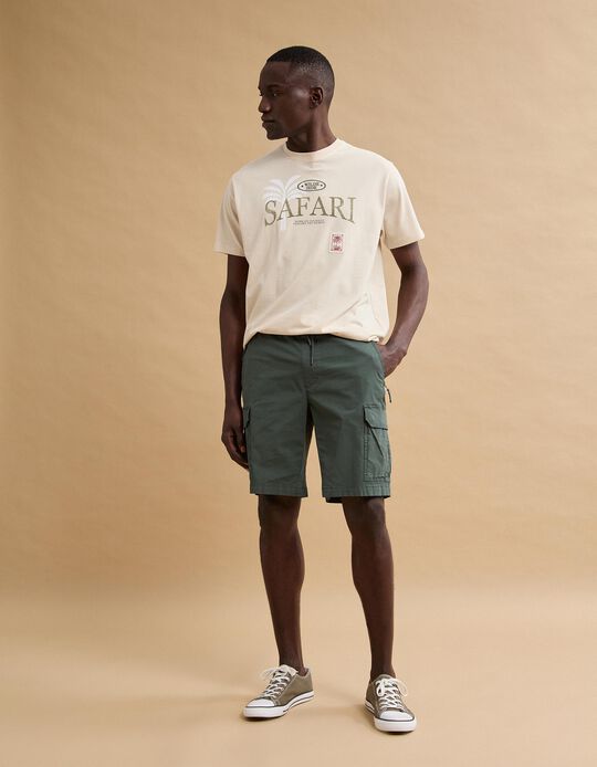 Comprar Online Cal&ccedil;&otilde;es Cargo, Homem, Verde Escuro