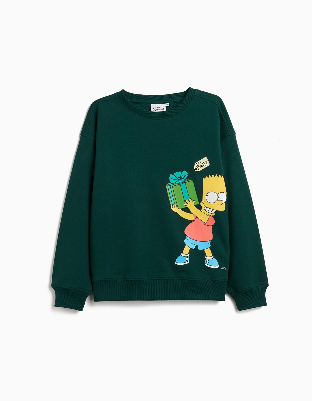 Sweatshirt 'The Simpsons', Menino, Verde Escuro
