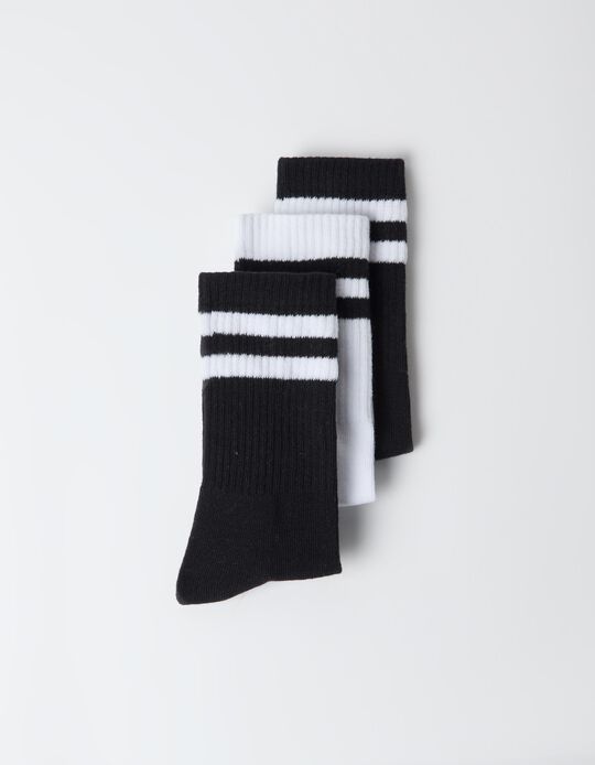 Comprar Online Pack 3 Meias Desportivas, Mulher, Preto