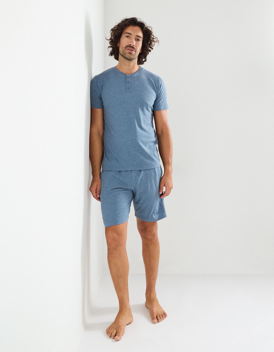 Pijama Jersey, Homem, Azul Escuro