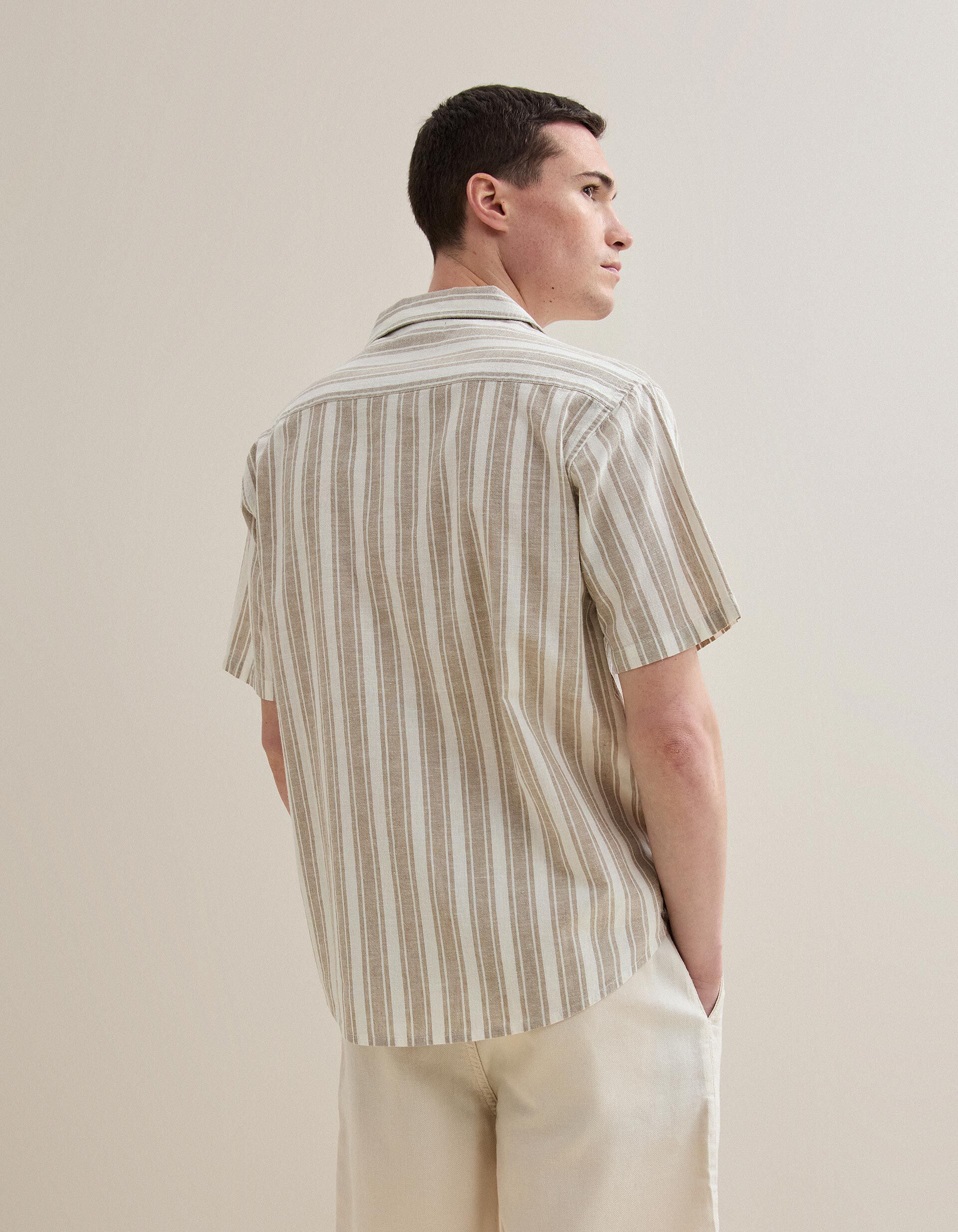 Comprar Online Camisa Resort com Linho, Homem, Bege